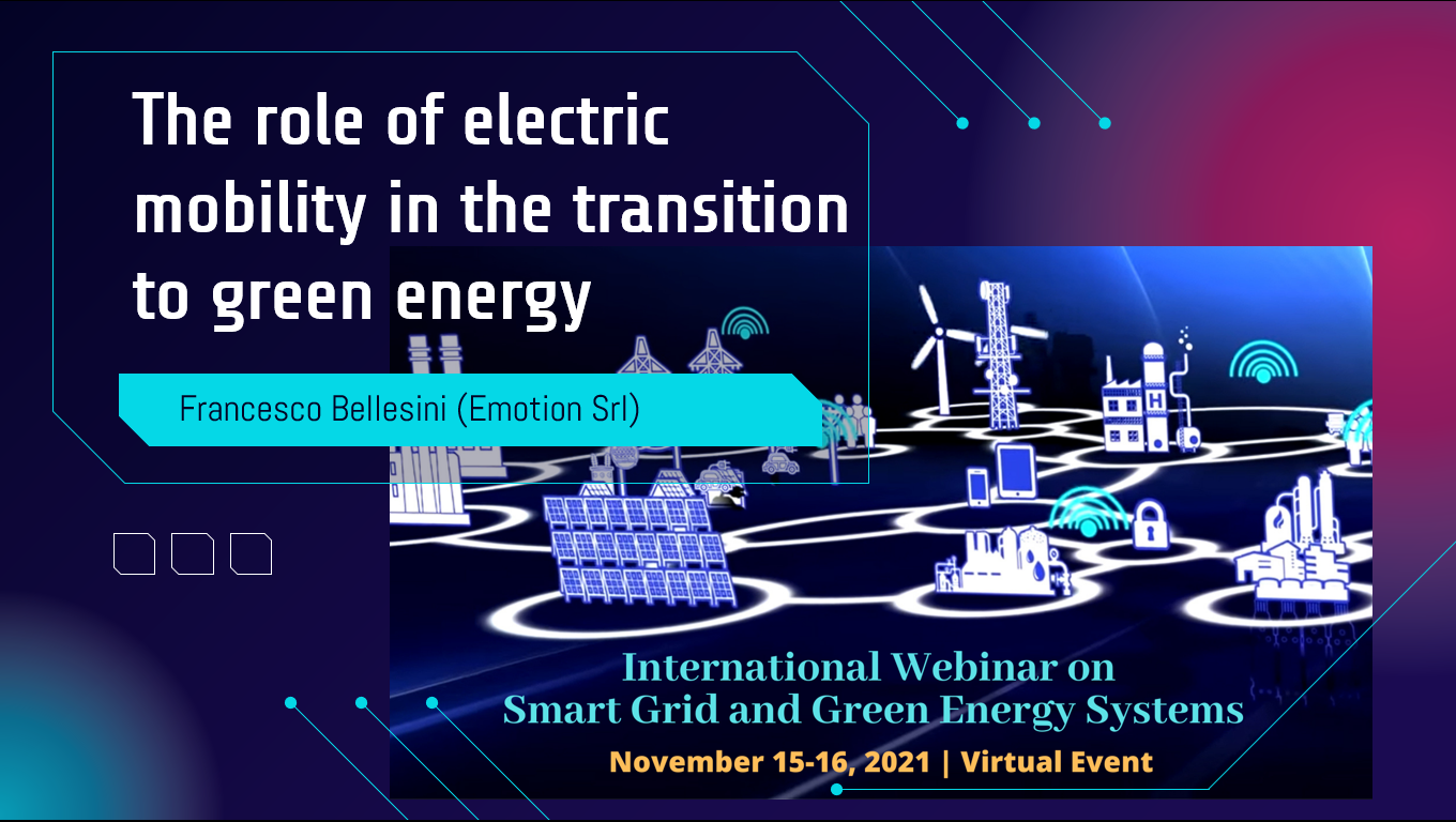 International Webinar on Smart Grid and Green Energy Systems, 15-16 November 2021